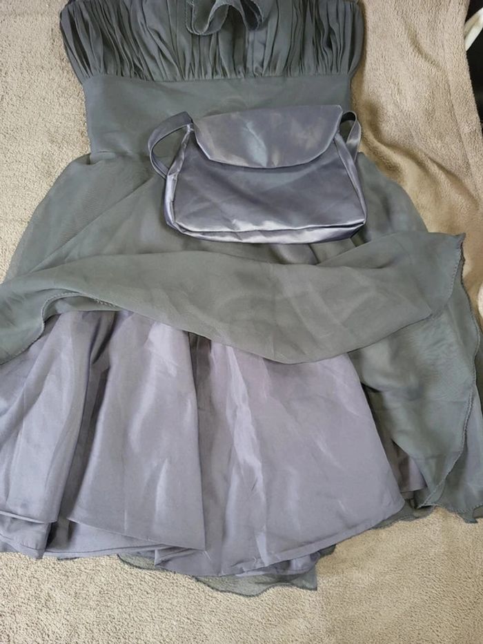 Robe habillée de cérémonie avec son étole 36/38 - photo numéro 7