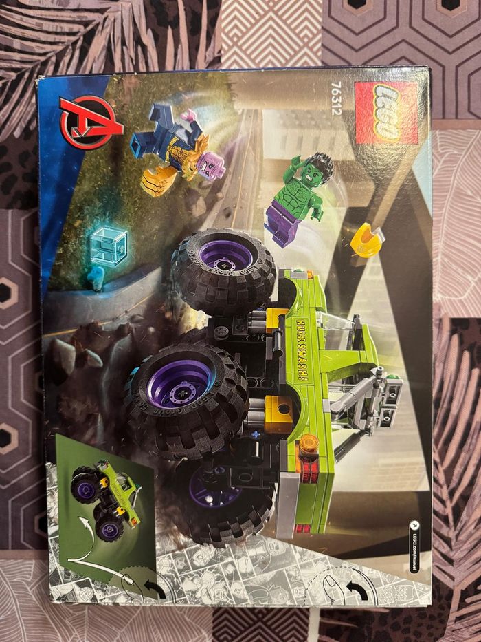 LEGO 76312 – Le tout-terrain de Hulk contre Thanos – 229 pièces – Neuf scellé - photo numéro 2