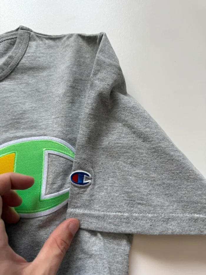 T shirt Champion gris - photo numéro 4