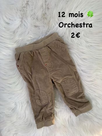 Pantalon 🍀 12 mois 🍀 Orchestra