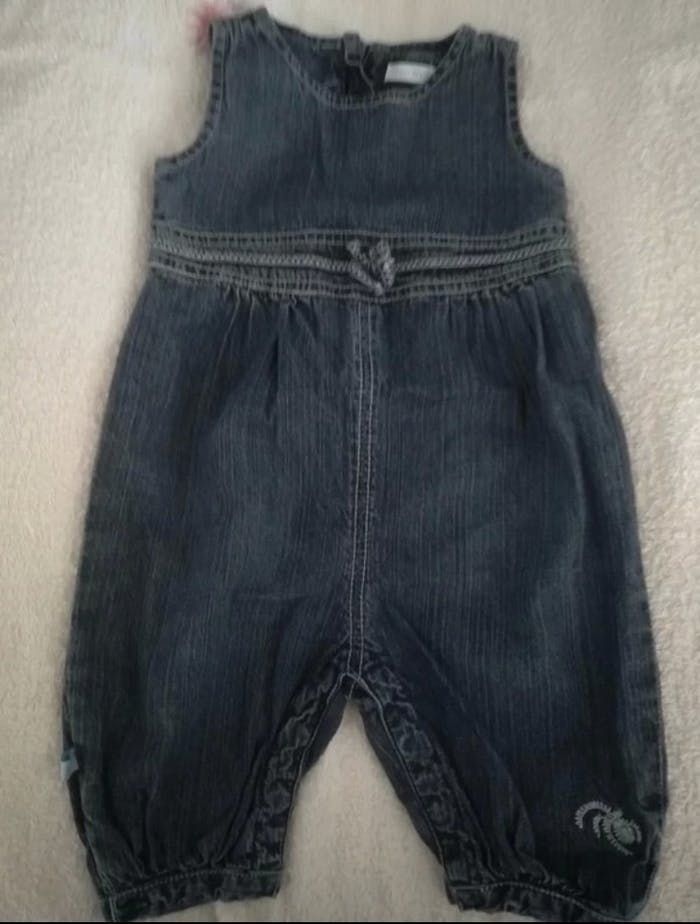 Combinaison jean Obaïbi 6 mois fille