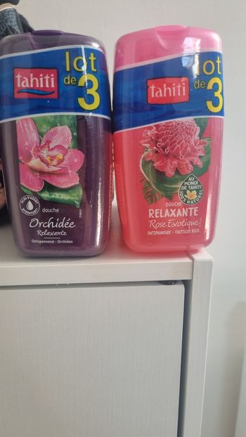 Lot de 6 gels douche relaxante tahiti