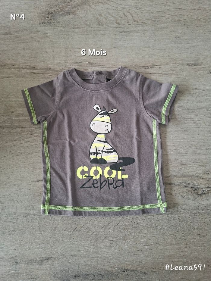🌷N°4🌷Tee-shirt Courtes Manches - 6 Mois🌷