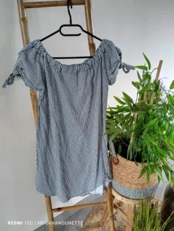 👗 Robe rayée chic - Boutique Parisienne - Taille 38 👗