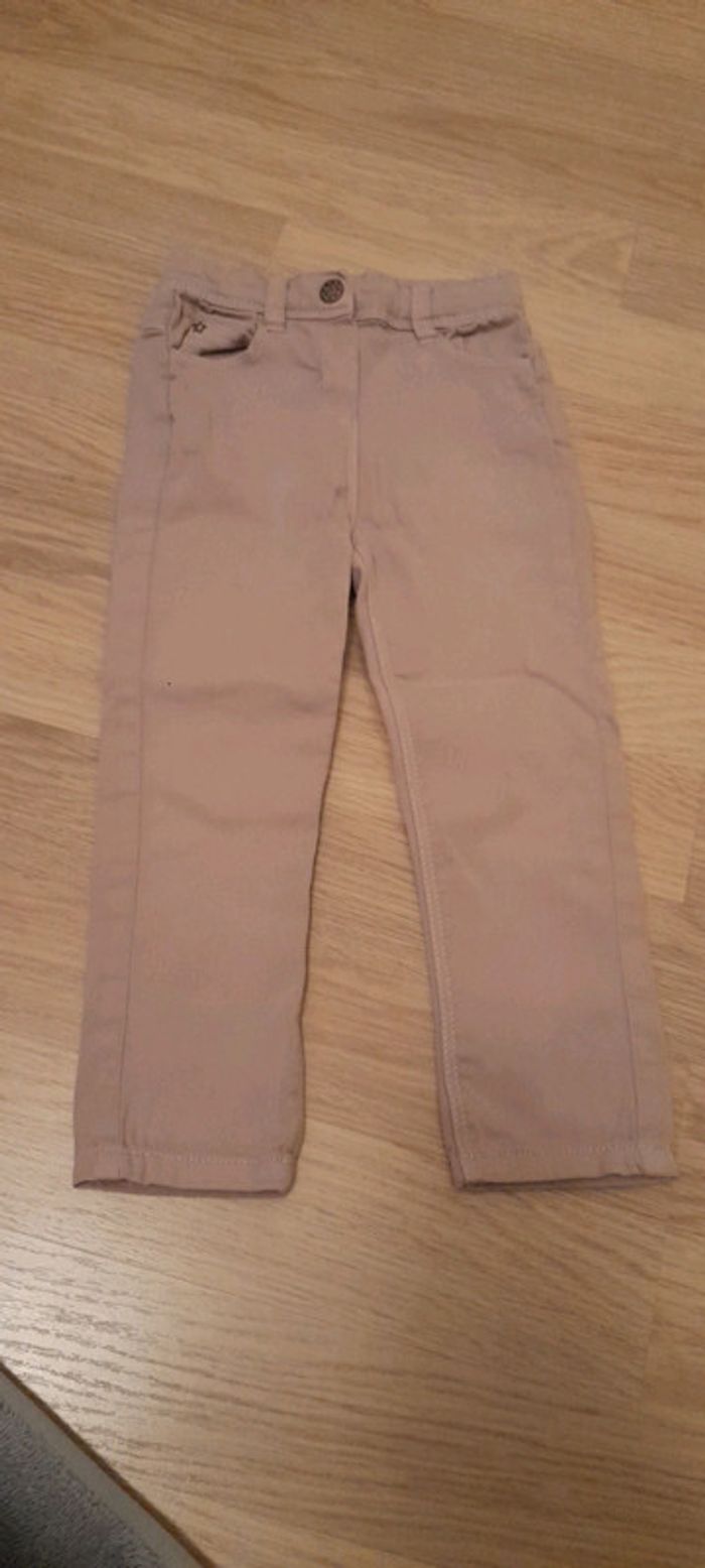 Pantalon rose pâle tape a l œil 36 mois