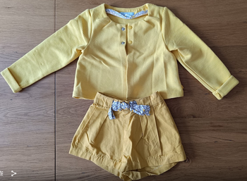 Ensemble short + veste fille