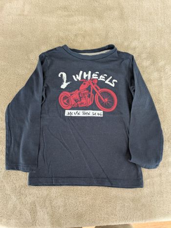 T-shirt Manches Longues Bleu Marine