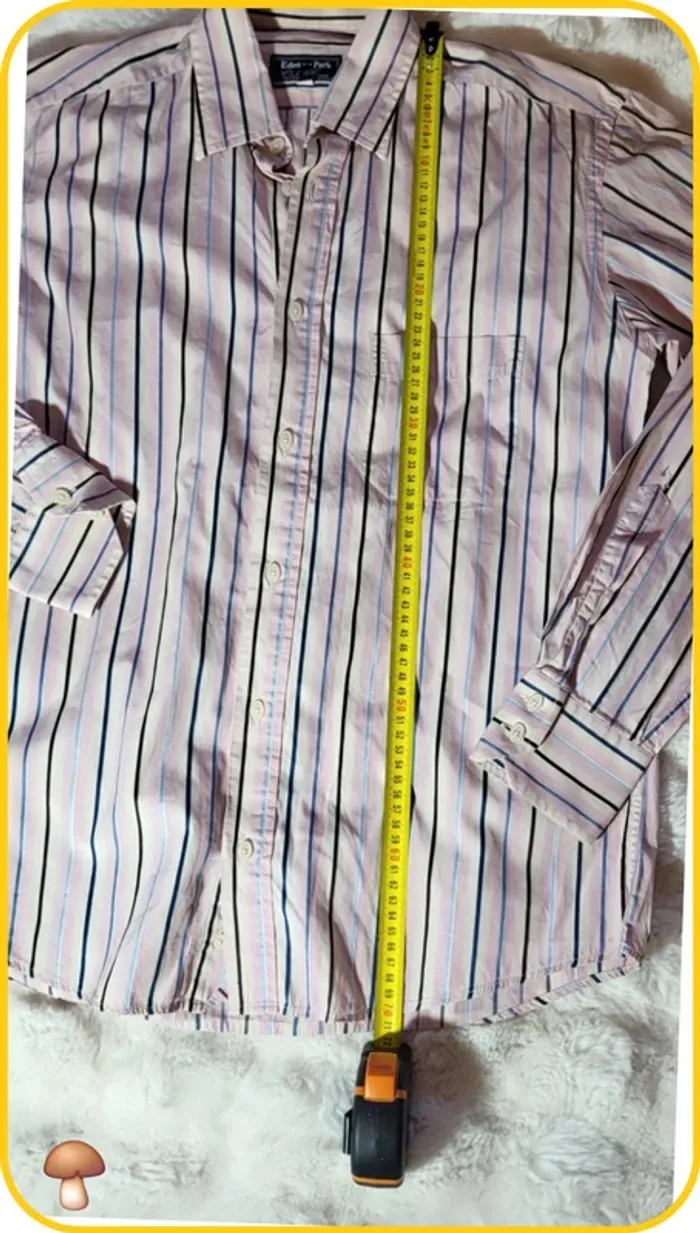 Chemise Eden Park - Taille M - Rose - Rayures - photo numéro 9