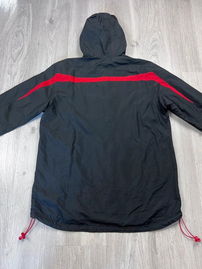 Veste à capuche vintage Champion Noire et Rouge Taille M - photo numéro 2