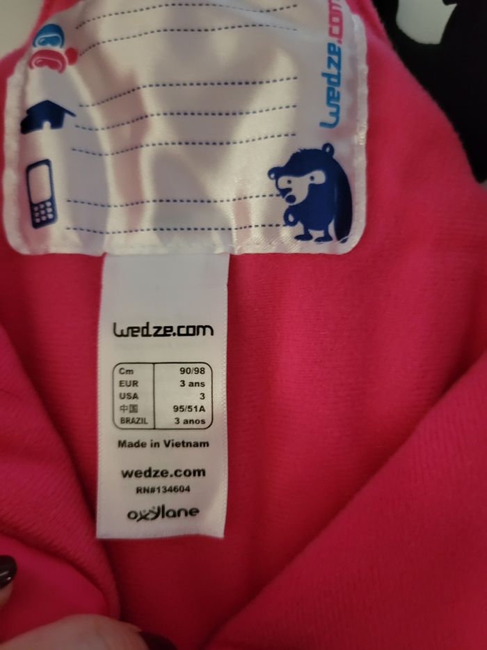 Salopette de ski wedze 3 ans - photo numéro 4