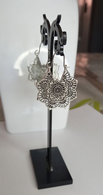 Mini creole mandala argentées