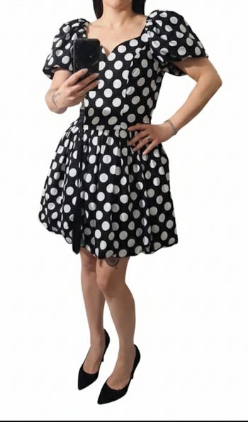 Robe Alouette Paris noire et blanche taille S