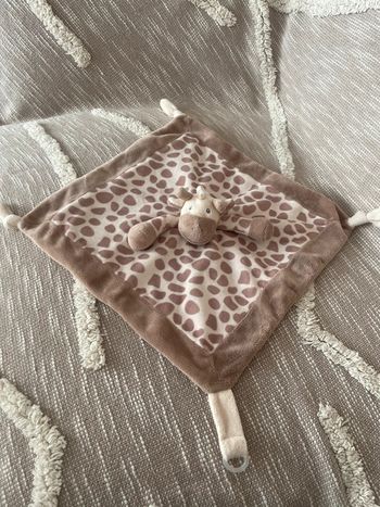 Peluche doudou plat 33cm my Teddy girafe beige marron très bon état