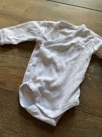 Body blanc 1 mois étoile