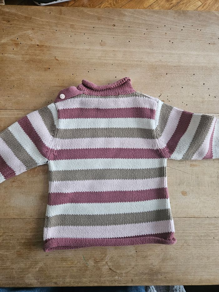 Pull coton rose 9 mois - photo numéro 6