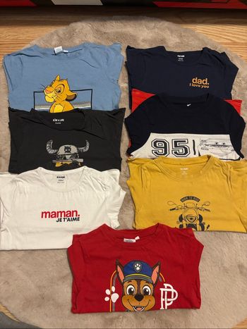 Lot teeshirt manches longues