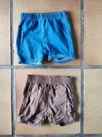 Lot short taille 12 mois
