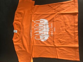 t shirt orange 10 ans