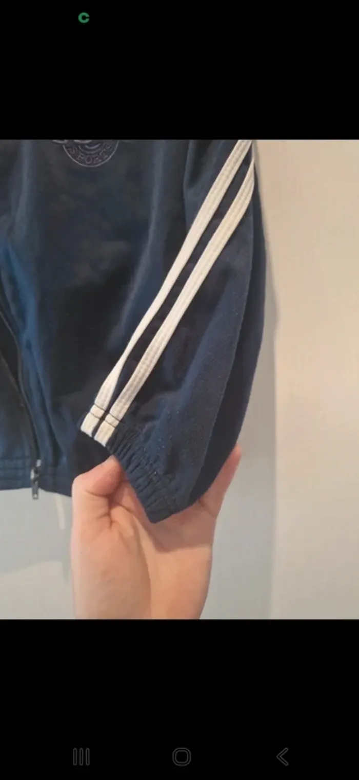 Haut de survêtement gola vintage 5/6ans bleue matine tres bon etat - photo numéro 3