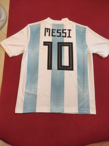 Maillot de foot Messi Argentine, Adidas Authentique Officiel taille enfant 9/10 ans