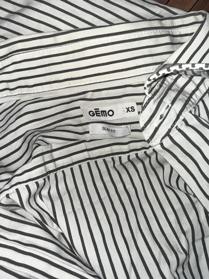 Chemise rayée Gémo XS - photo numéro 3