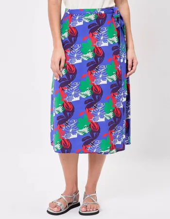 Jupe midi portefeuille fluide - Vera - taille XL - La FIANCEE