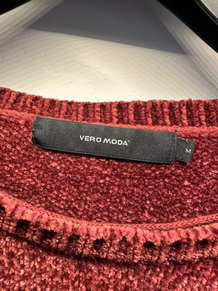 Pull tout doux bordeaux Vero Moda M - photo numéro 2