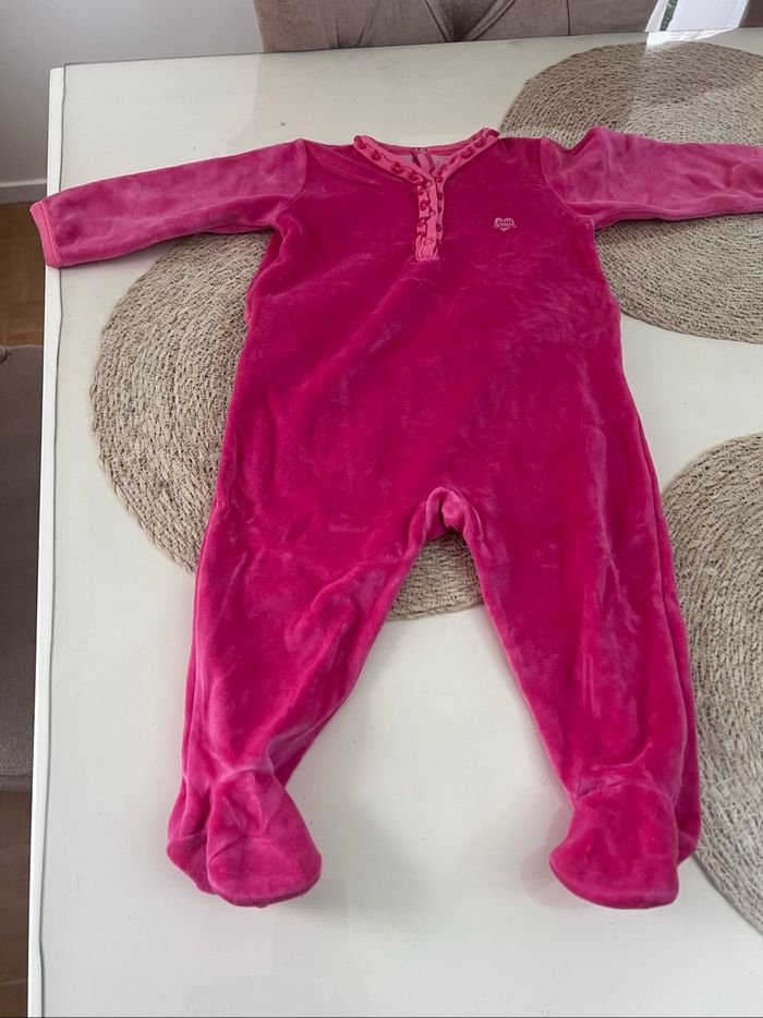 Pyjama velours petit bateau  12 mois (74 cm)