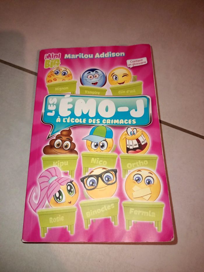 Livre les emoji à l'école des grimaces