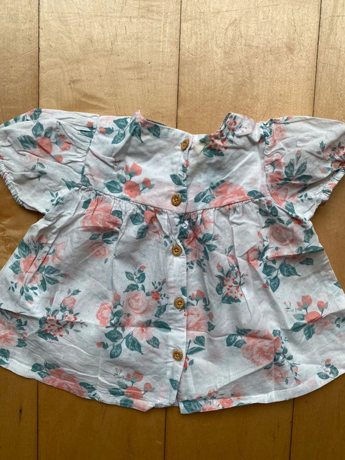 Blouse fleurie - 12 mois - Vertbaudet - photo numéro 3