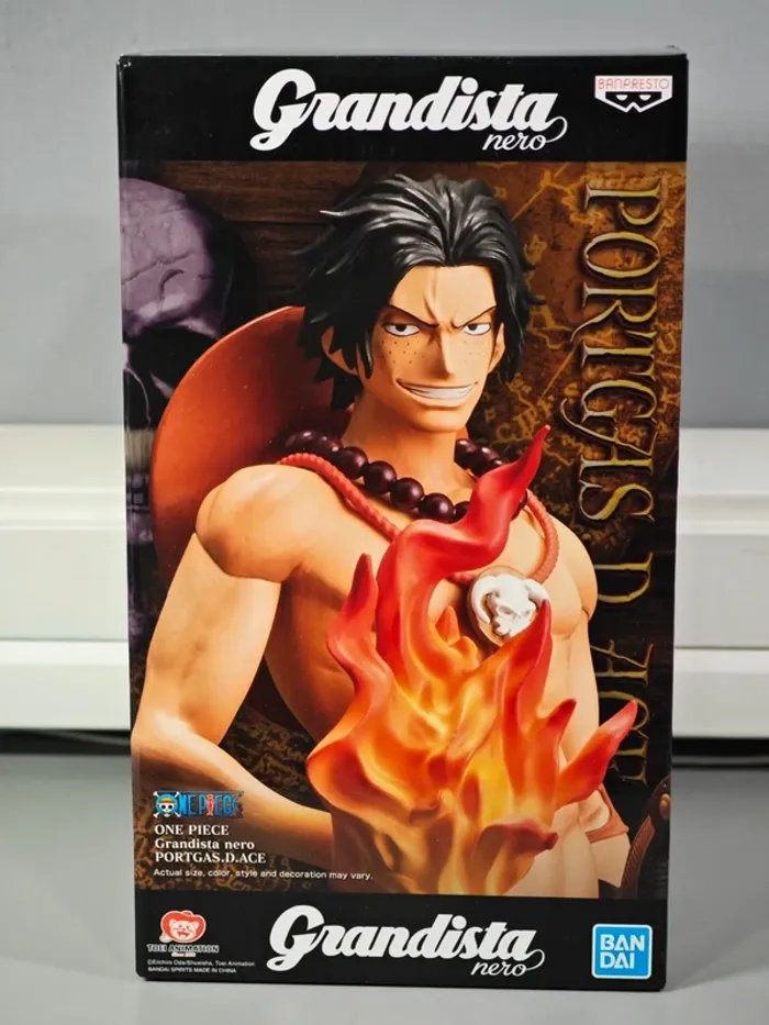 Figurine One Piece : Portgas D Ace Grandista Nero Banpresto 29cm avec boîte - photo numéro 9