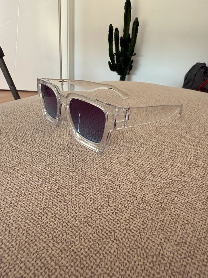 Lunettes Transparentes Oversize Dégradé - photo numéro 2