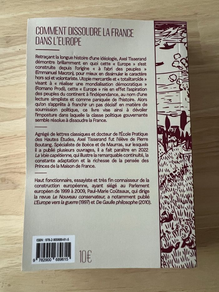 Livre Comment Dissoudre la France dans l’Europe – Axel Tisserand – Bon État - photo numéro 5