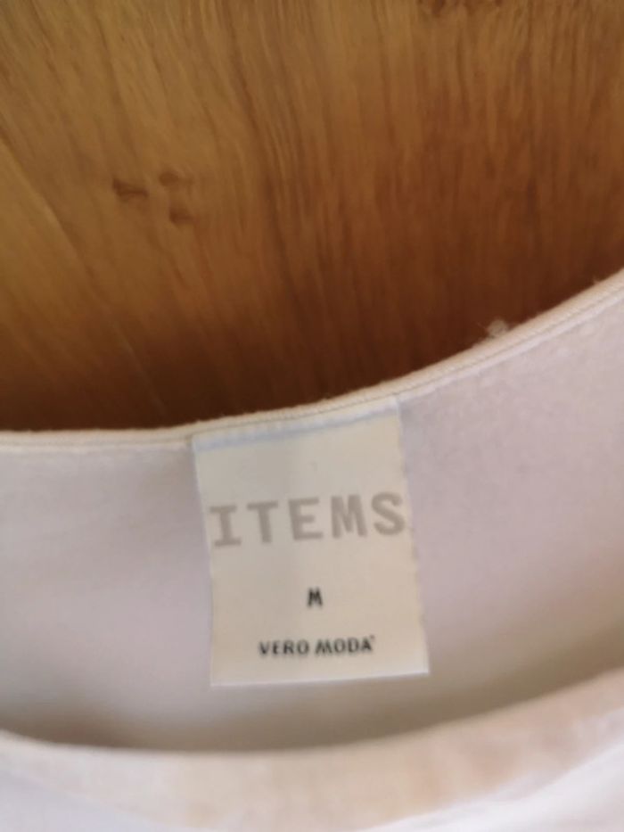 Débardeur à bretelles réglables en blanc Items Vero Moda M - photo numéro 5