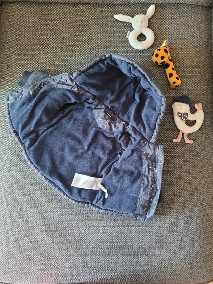 Manteau imperméable fourré fille 3 mois - photo numéro 4