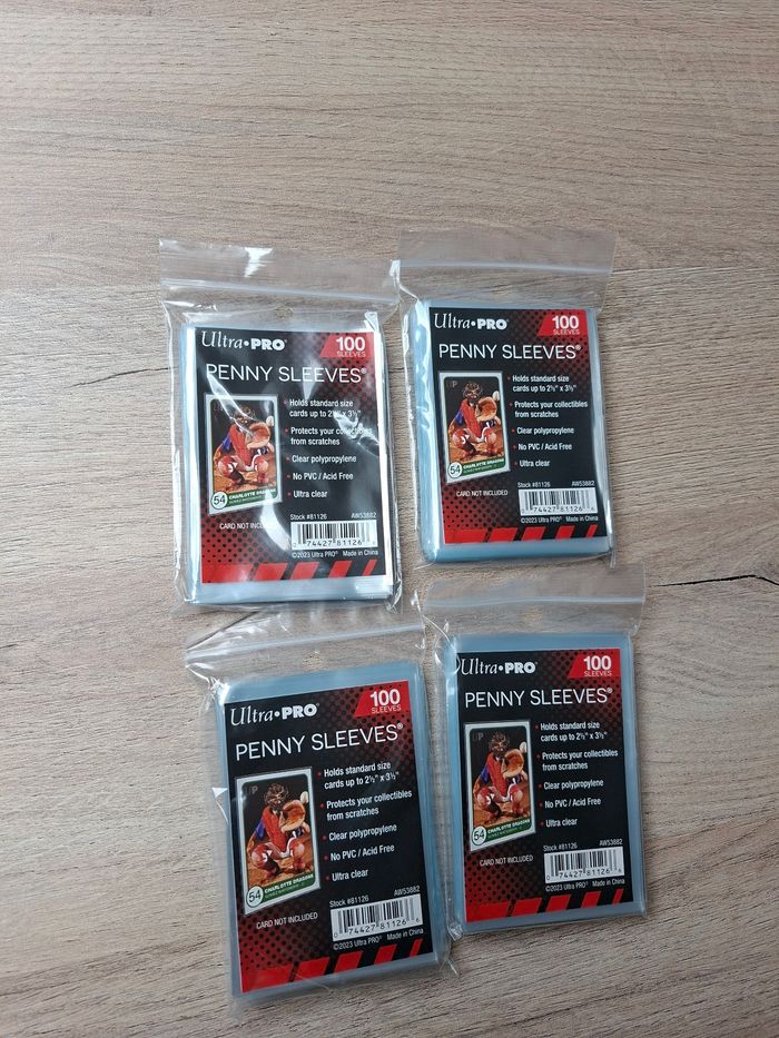 Lot de 400 sleeves protection classique souple pour cartes Pokémon ou autres tcg ultra pro