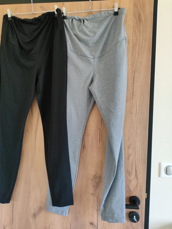 Lots de 2 leggings maternité. Taille M - photo numéro 4