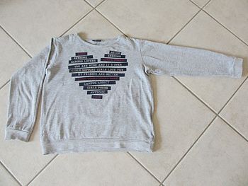 Sweat gris chiné fille Influx - 10 ans