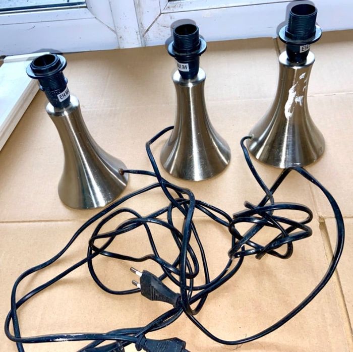 Lot de 3 pieds de lampe touch