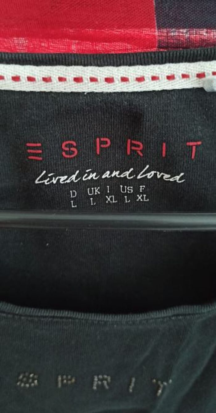 Tee shirt noir Esprit - photo numéro 2