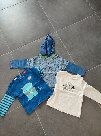 Lot 3 t-shirts manches longues