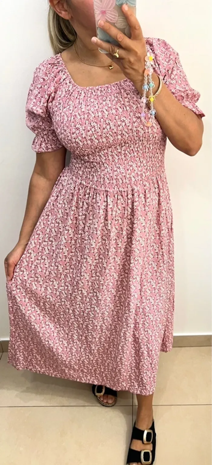 Robe longue fleurie Taille L - photo numéro 3