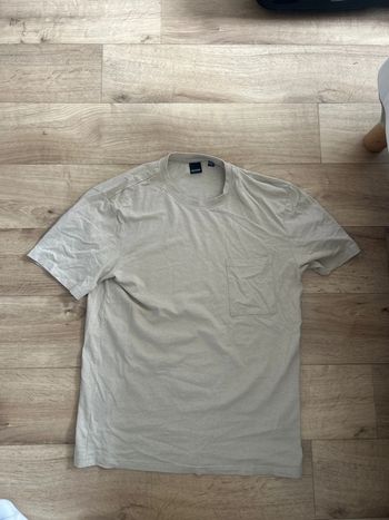 T-shirt uni beige avec poche Only & sons L