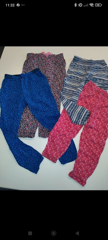 Lot pantalon léger fille 6 ans