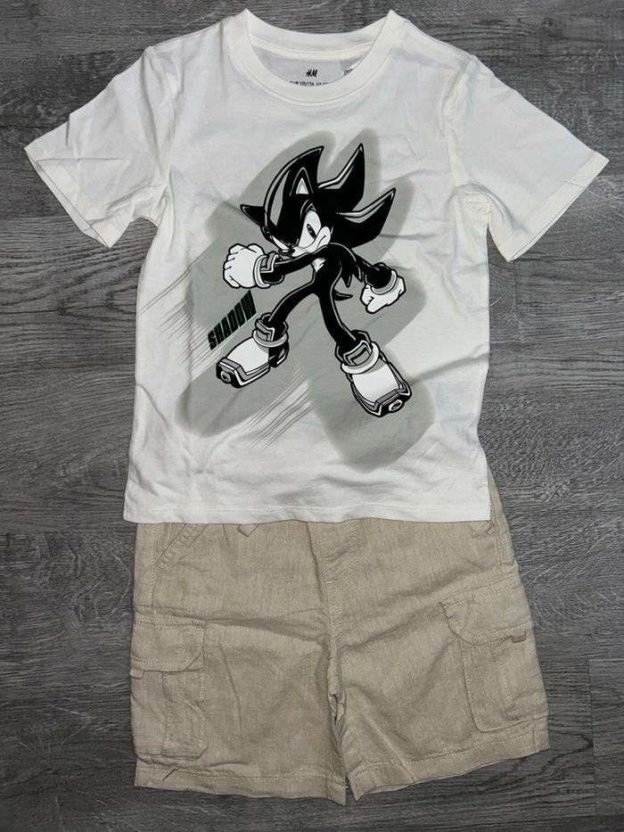 T-shirt H&M + short en lin