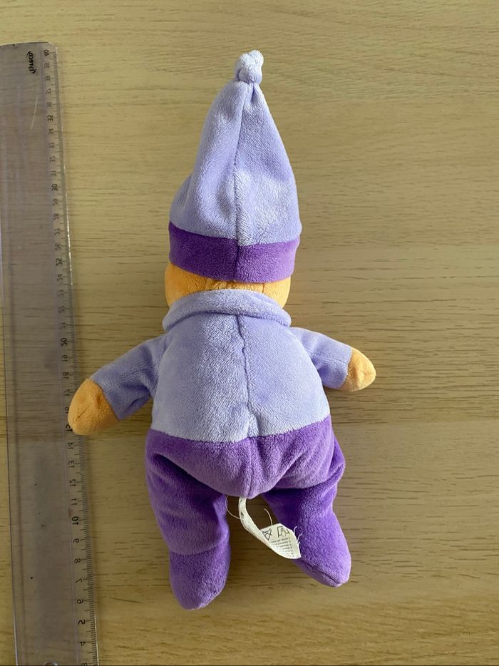 Doudou peluche Winnie ourson Pooh disney pyjama violet - photo numéro 2
