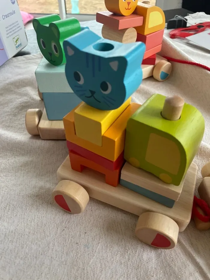 Train bois djeco créaroule neuf - photo numéro 12