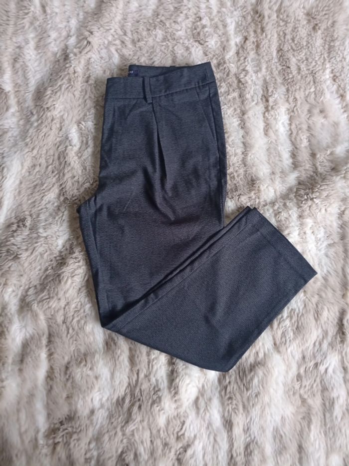 Pantalon court cigarette T38 pied de poule gris noir - Promod - photo numéro 4