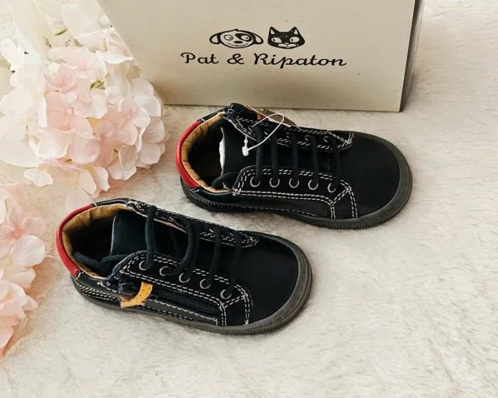 Chaussures Bottines Cuir Zip Pat et Ripaton T23 - photo numéro 3