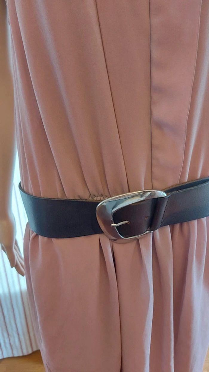 Ceinture en cuir Marron made in Italy 85cm - photo numéro 2